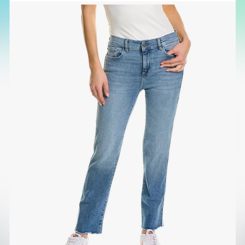 DL1961 Women's Straight Leg Jeans - Light Blue